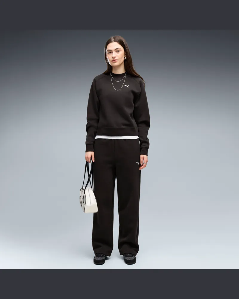 Puma Tuta loungewear in pile da donna, Abbigliamento, Nero Black