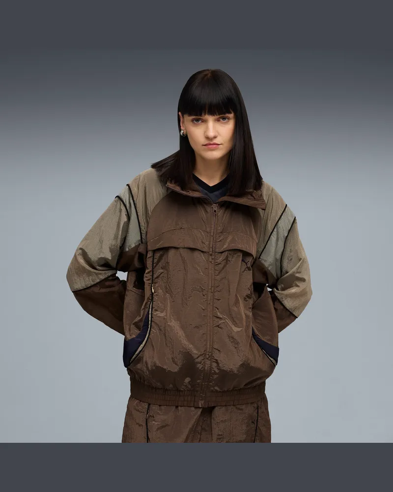 Puma Giacca Ripstop CLRT unisex, Abbigliamento, Marrone Brown