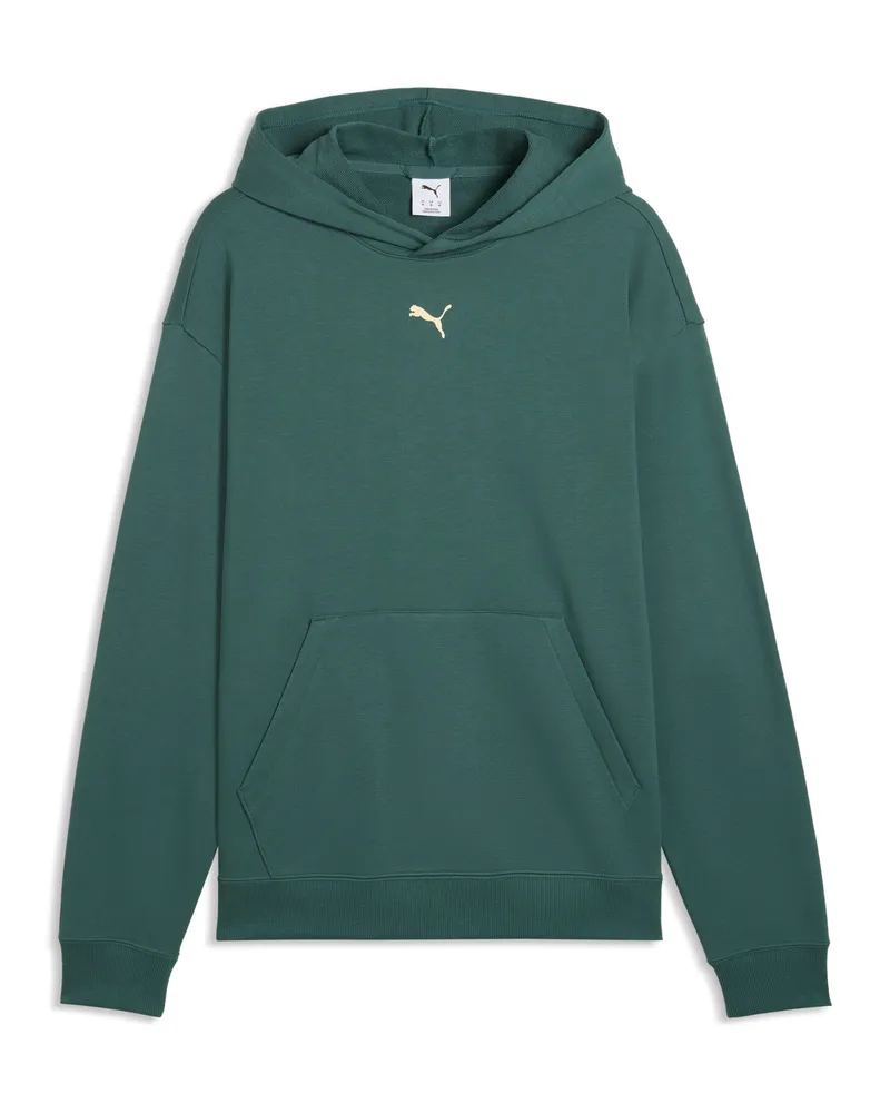 Puma Felpa con cappuccio  Crew Training da uomo, Accessori, Verde Green