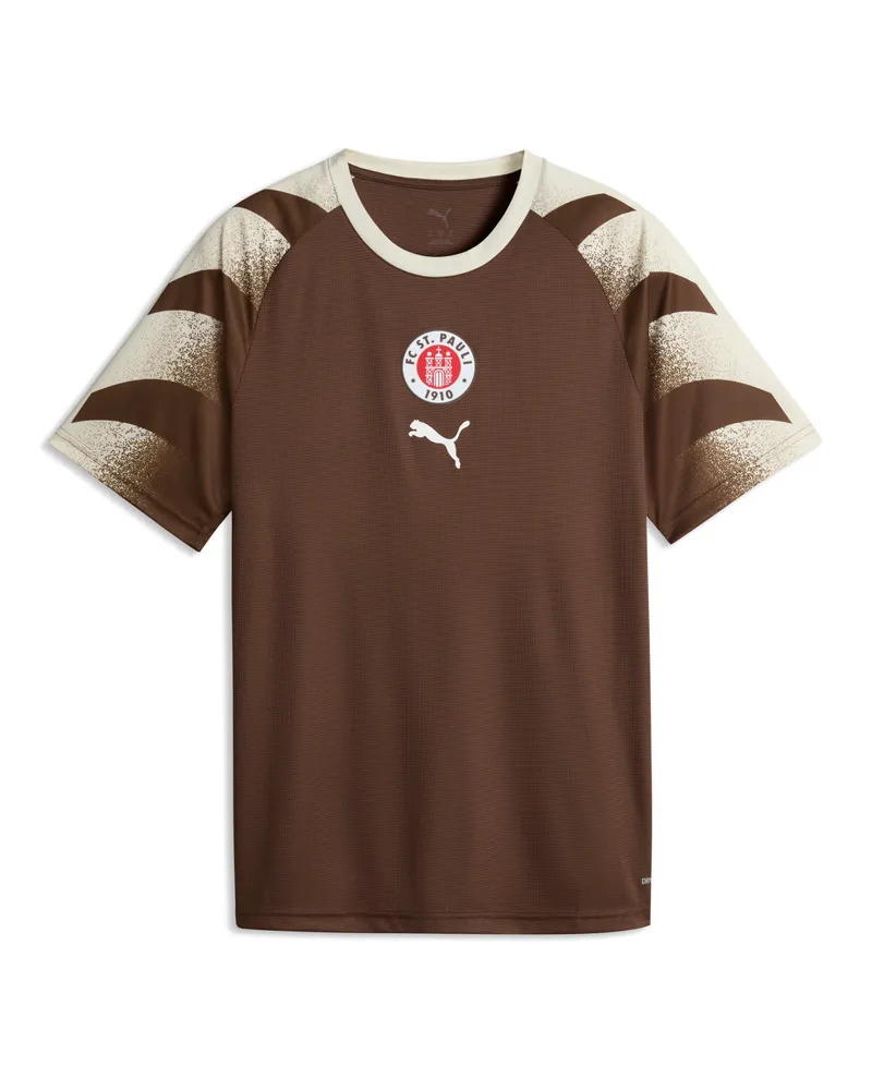 Puma Maglia da riscaldamento FC St. Pauli da uomo, Accessori, Marrone Brown