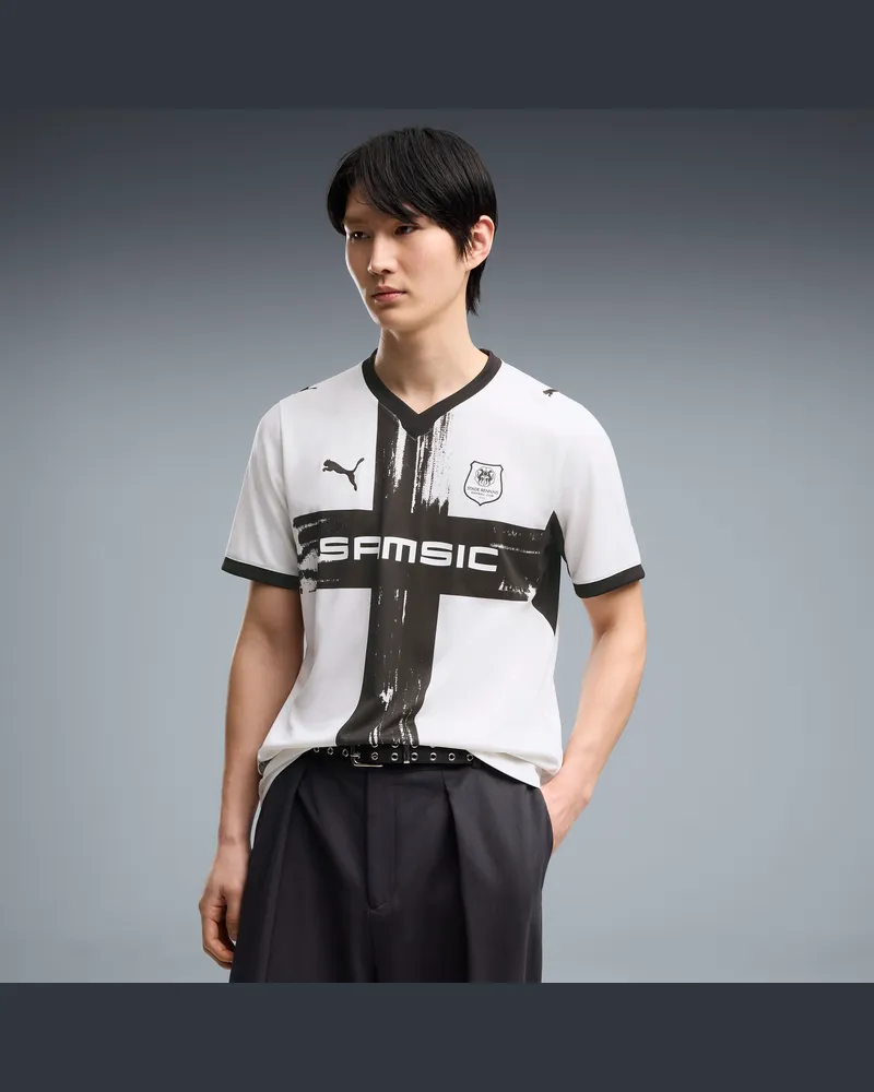 Puma Maglia Away Stade Rennais 26/27 da uomo, Abbigliamento, Bianco White