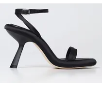 Sandalo Catwalk  in raso e pelle