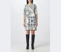 Abito con stampa foulard all over